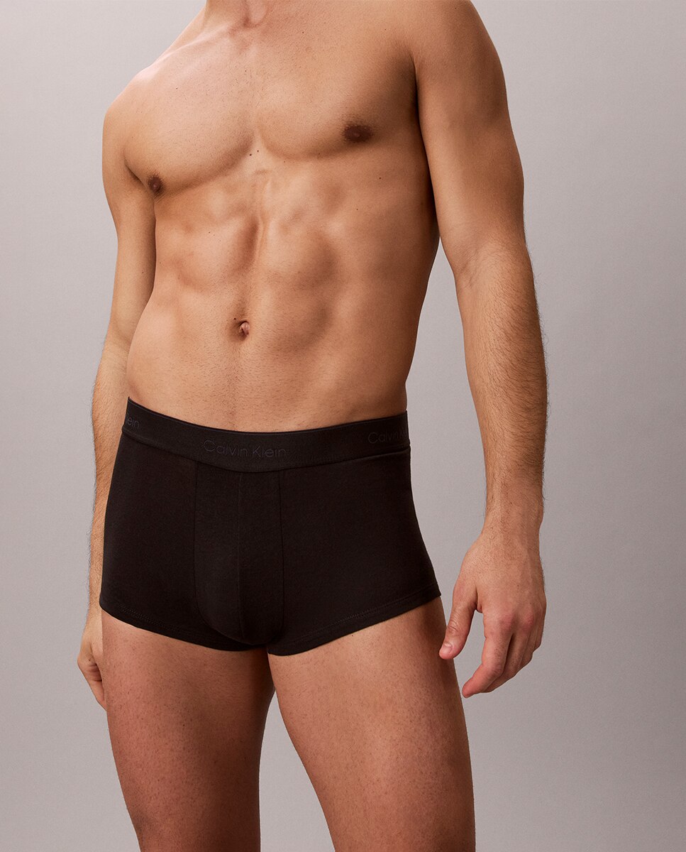 Pack de 3 Boxers de Cintura Baixa - Icon Cotton Stretch Preto-5