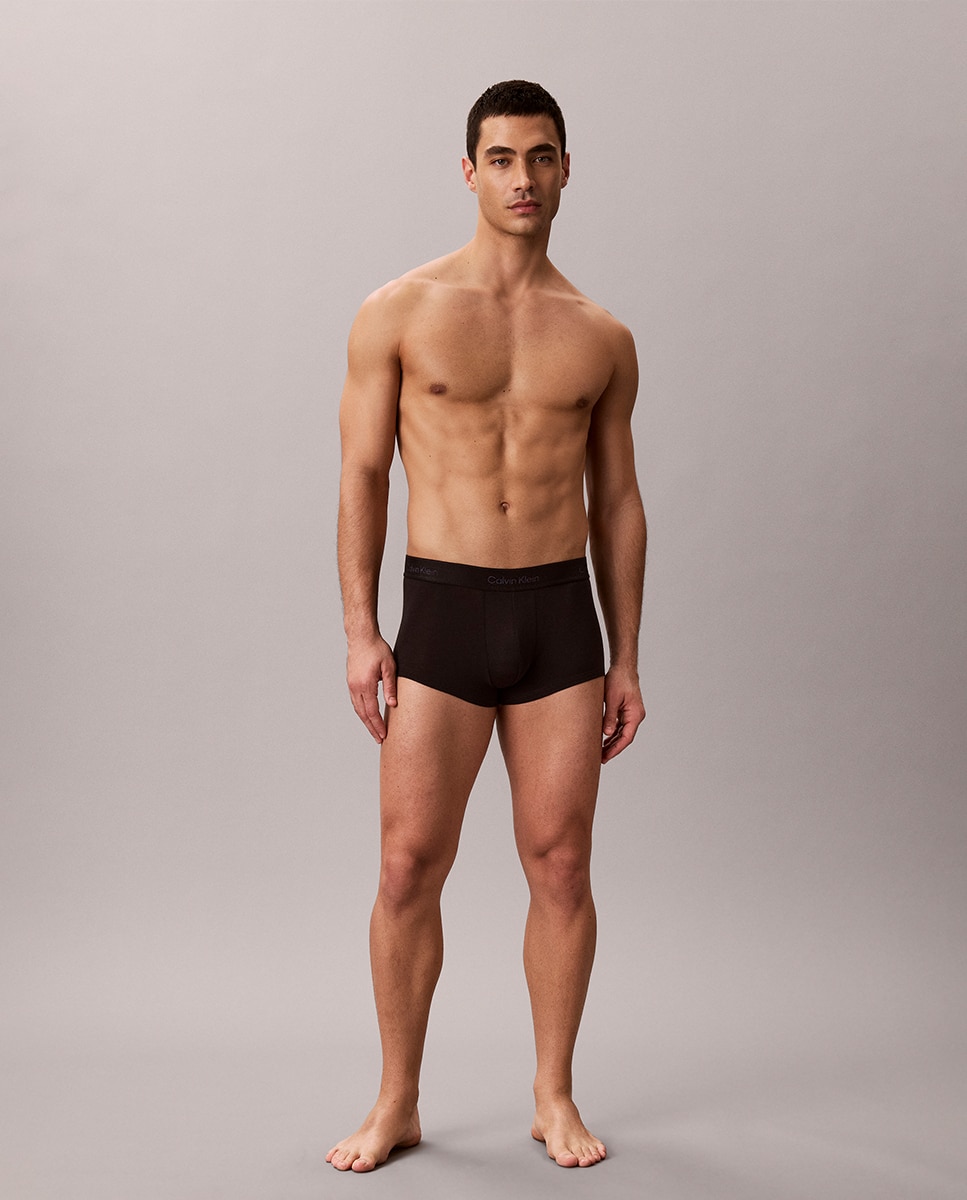 Pack de 3 Boxers de Cintura Baixa - Icon Cotton Stretch Preto-7