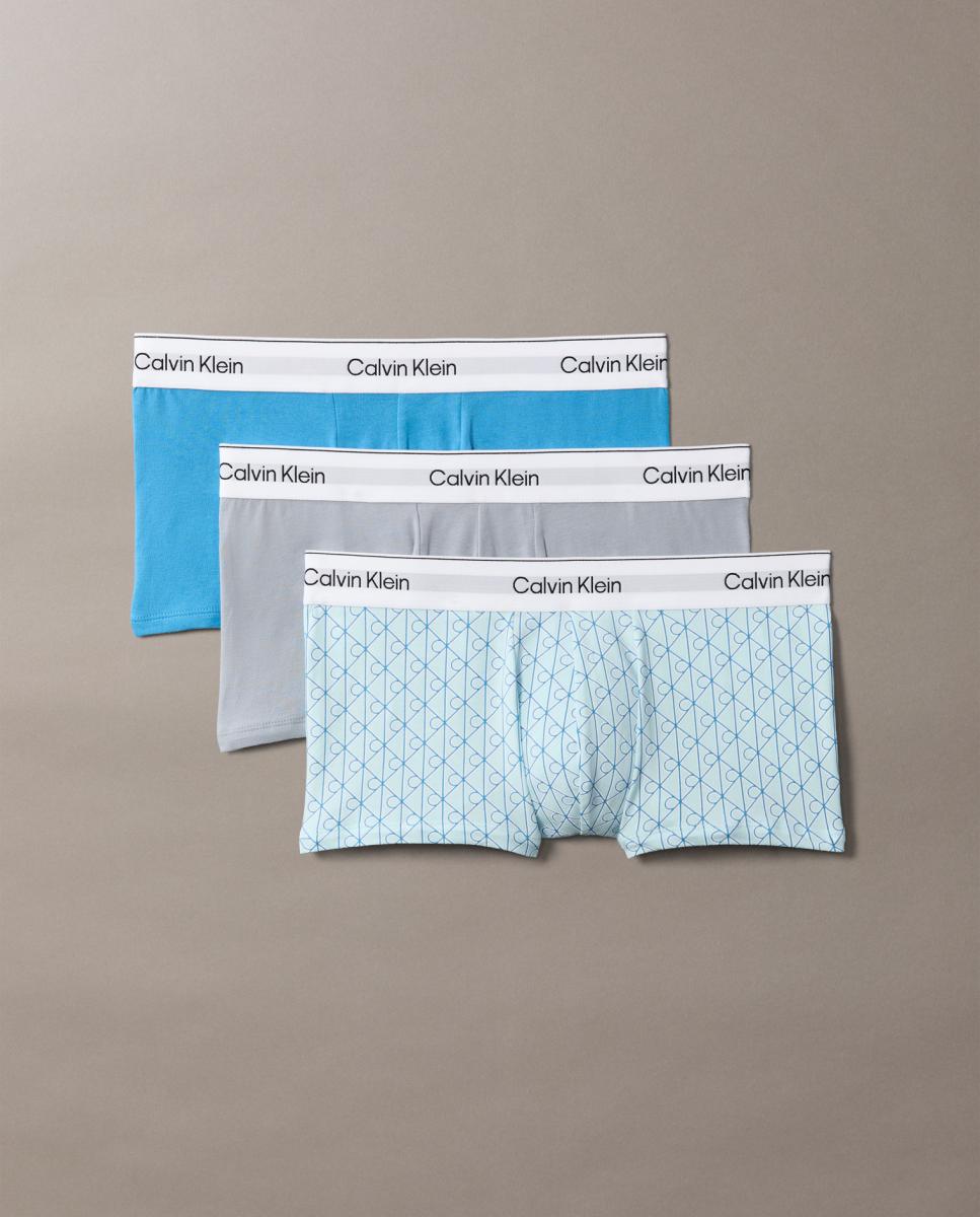 Pack de 3 Boxers de Cintura Baixa - Icon Cotton Stretch Multicolor-6