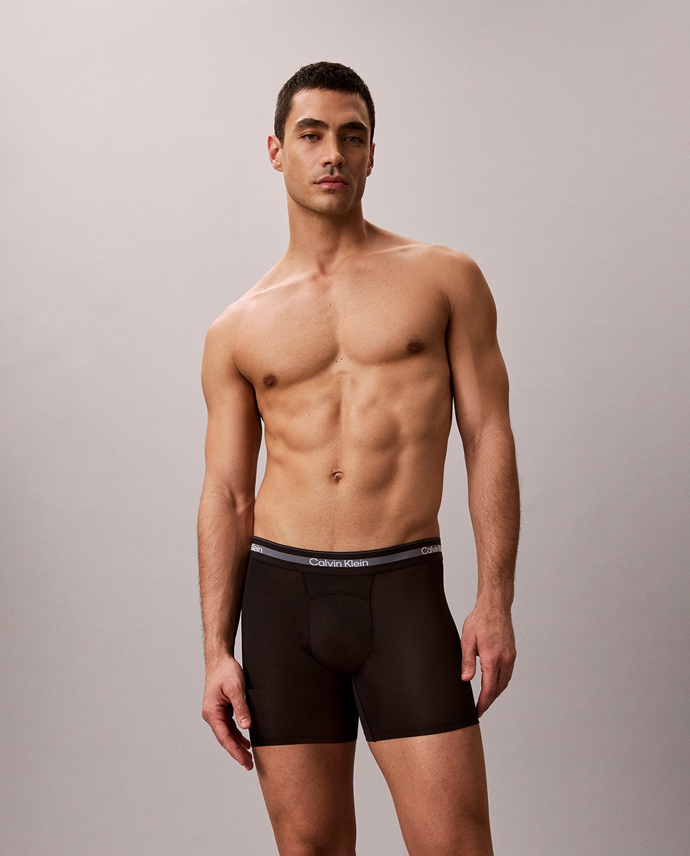 Pack de 3 Boxers Desportivos Compridos Preto-2