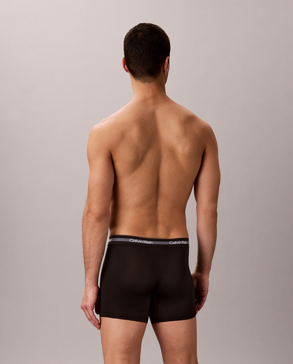 Pack de 3 Boxers Desportivos Compridos Preto-3