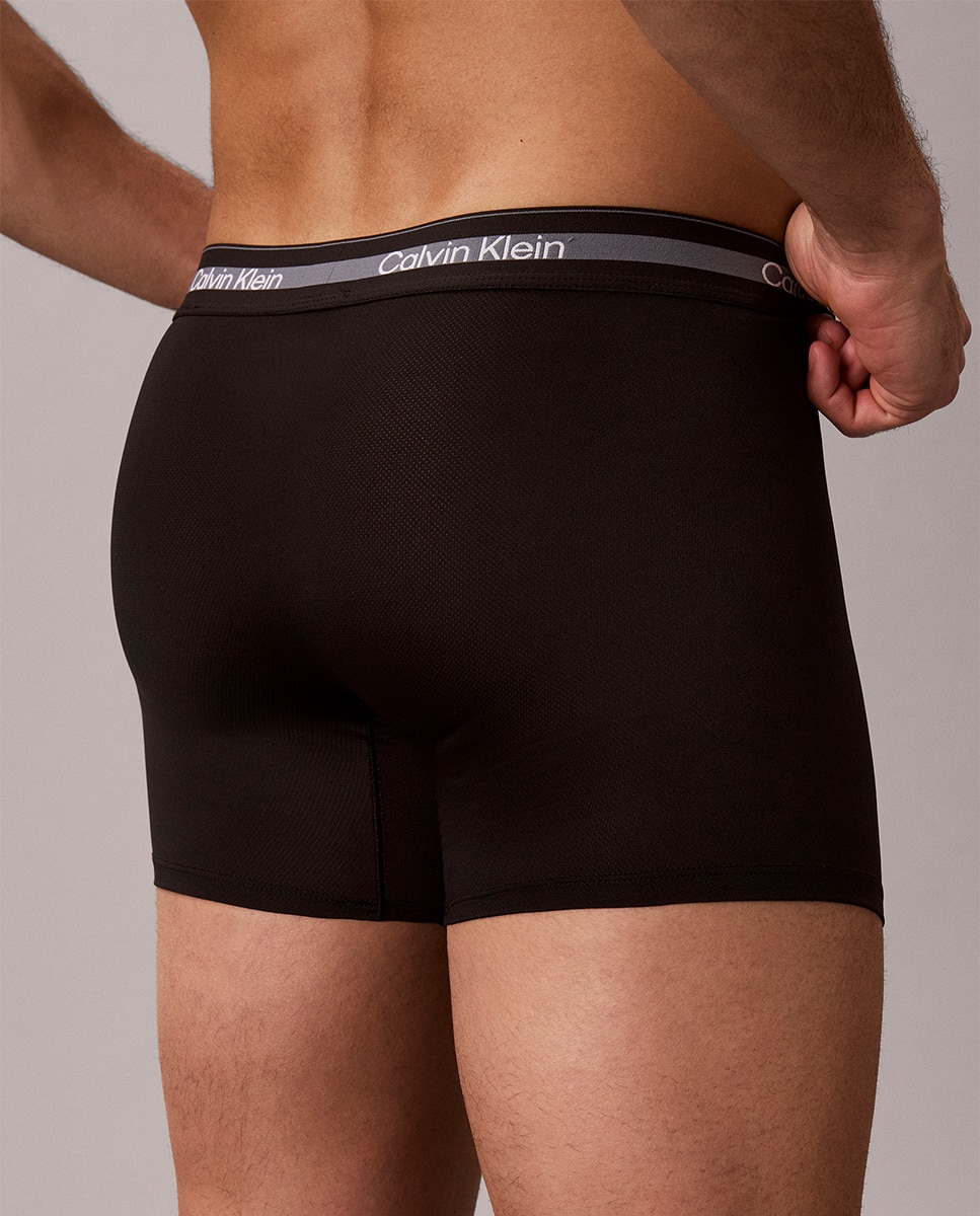 Pack de 3 Boxers Desportivos Compridos Preto-5