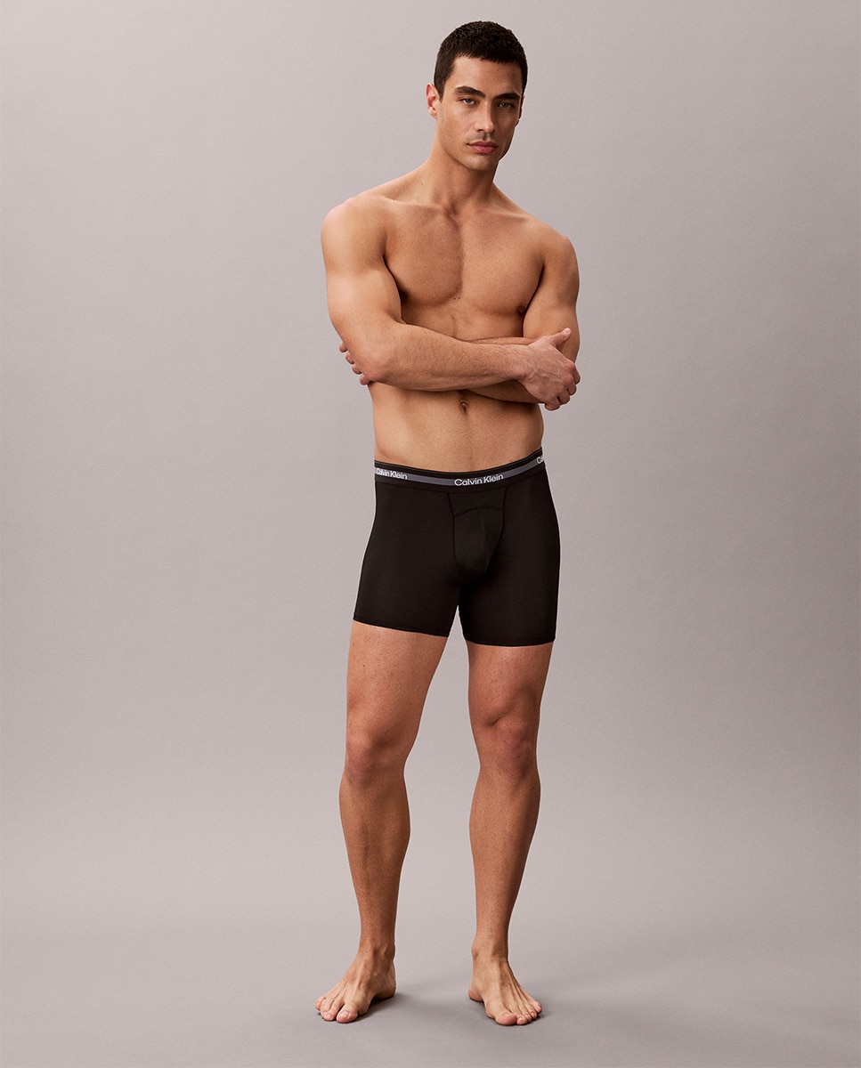 Pack de 3 Boxers Desportivos Compridos Preto-7