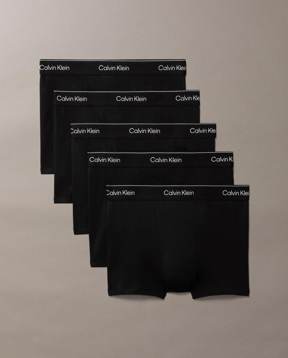 Pack de 5 bóxer cinturilla alta - Calvin Klein - Negro Negro-7