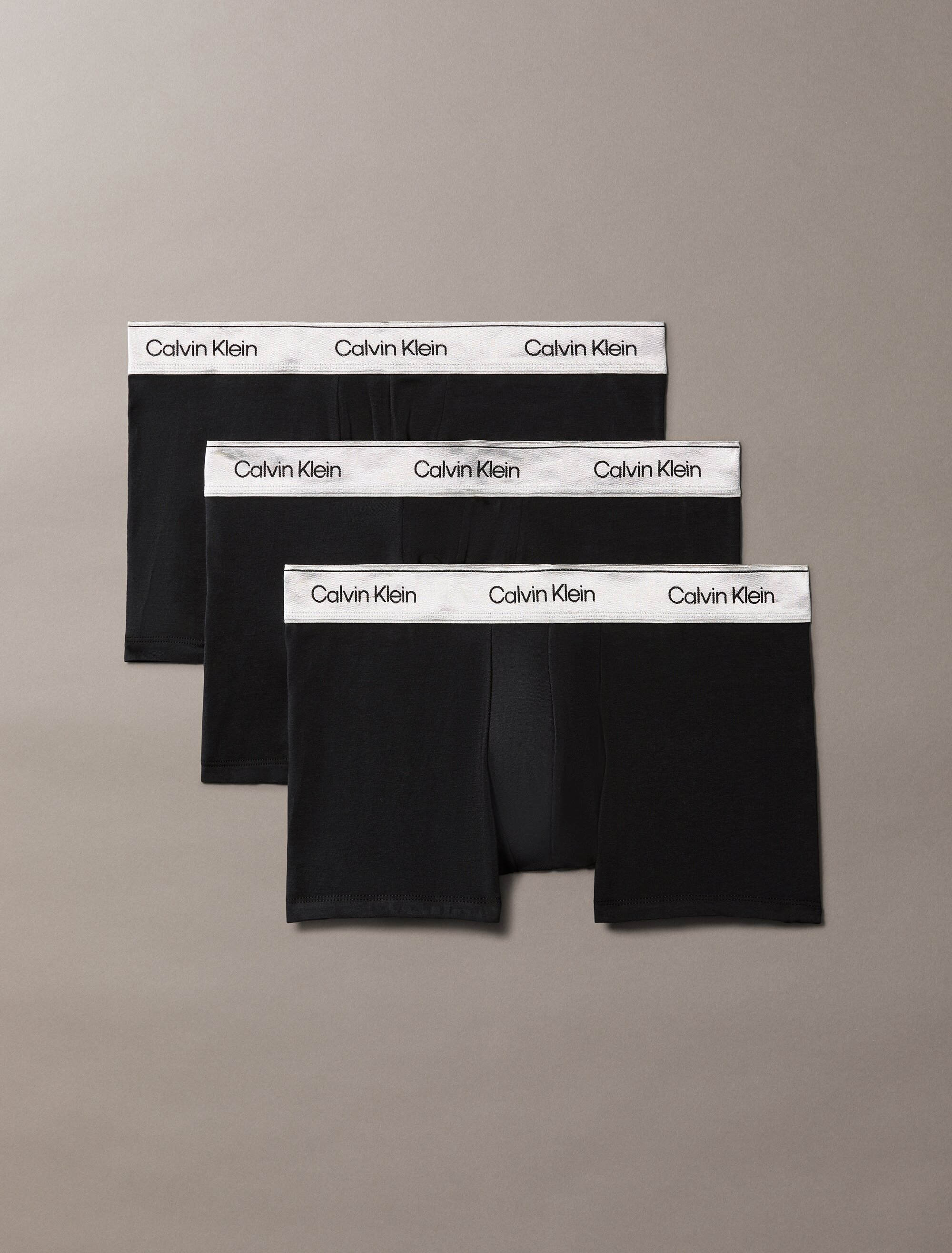 Pack de 3 bóxer - Calvin Klein - Icon Cotton Stretch - Negro Negro-1