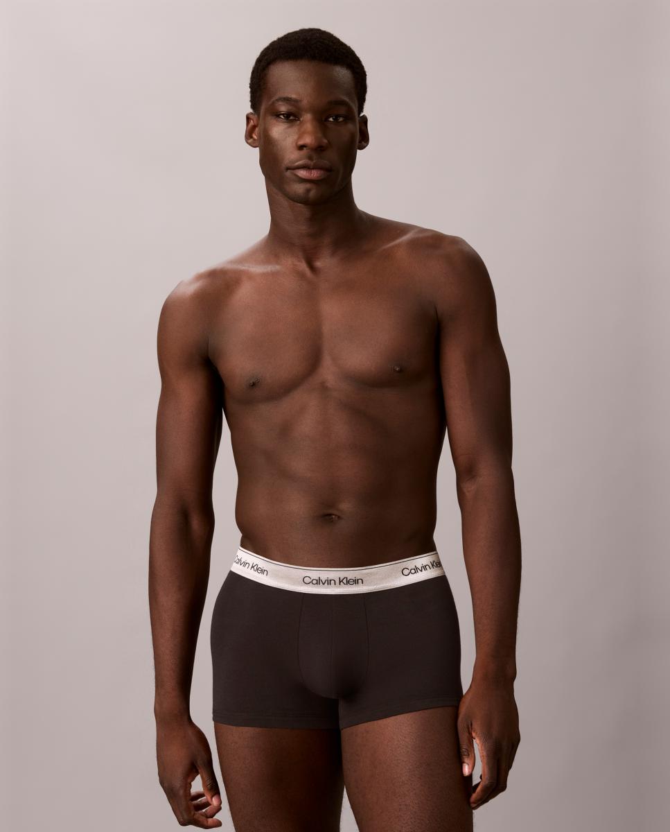 Pack de 3 bóxer - Calvin Klein - Icon Cotton Stretch - Negro Negro-3