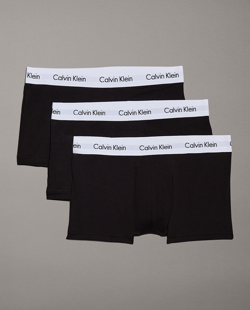 Pack tres boxers de punto de hombre Calvin Klein negros · Calvin