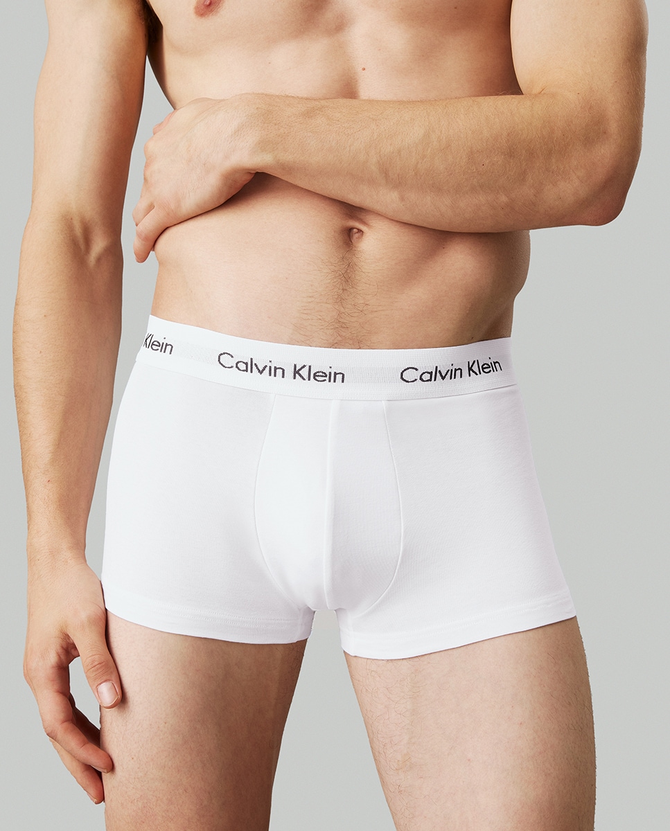Pack tres boxers de punto de hombre Calvin Klein blancos · Calvin