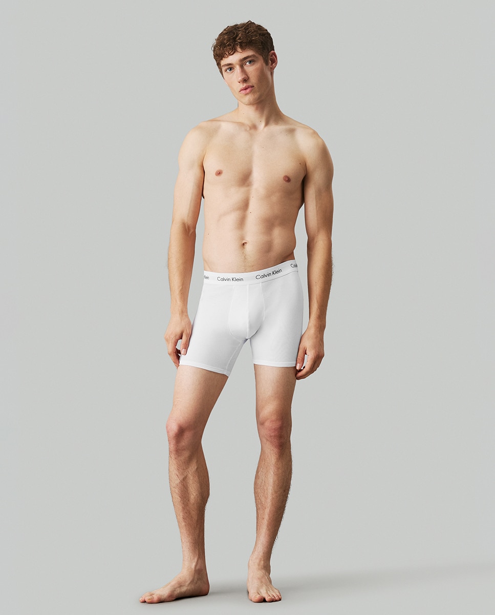 Pack de três boxers de malha de homem em várias cores Multicolor-4