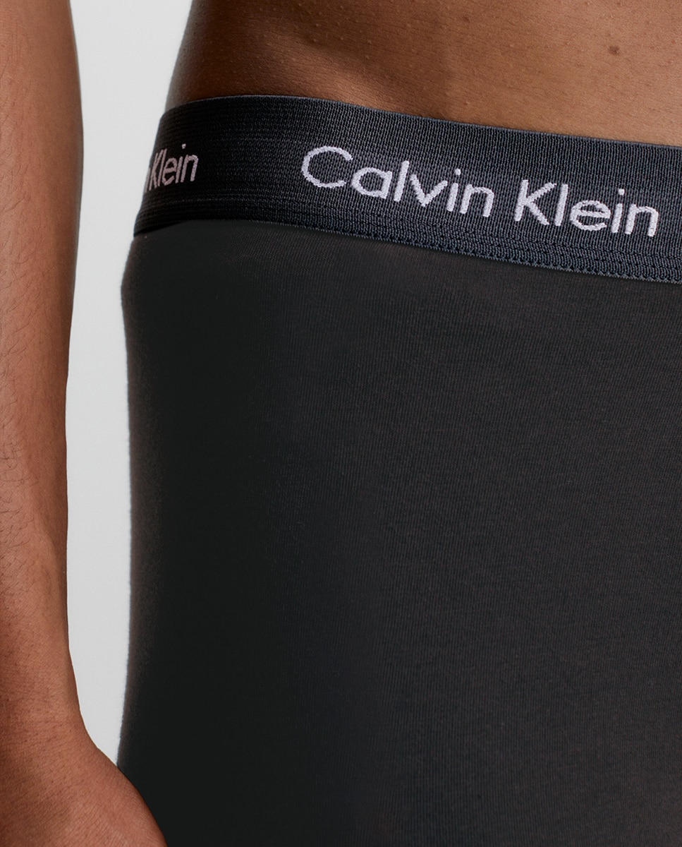 Pack de 3 Boxers de Cintura Baixa - Cotton Stretch Azul-5
