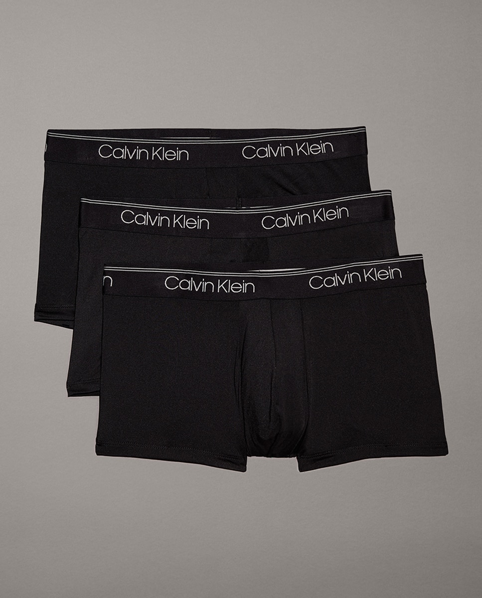 Pack de 3 Boxers de Cintura Baixa - Micro Stretch Preto-1