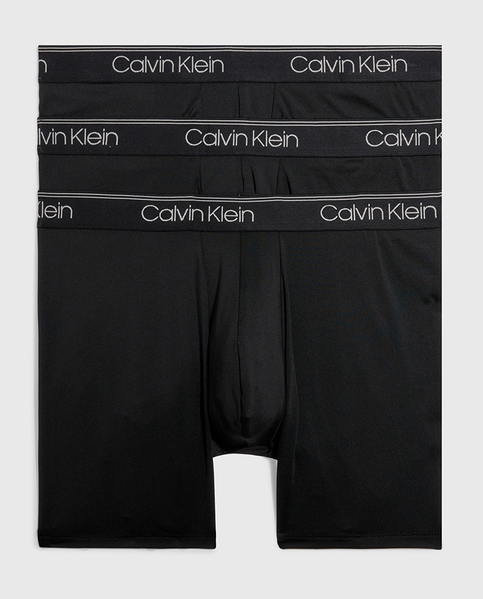Pack de 3 Boxers Compridos - Micro Stretch Preto-1
