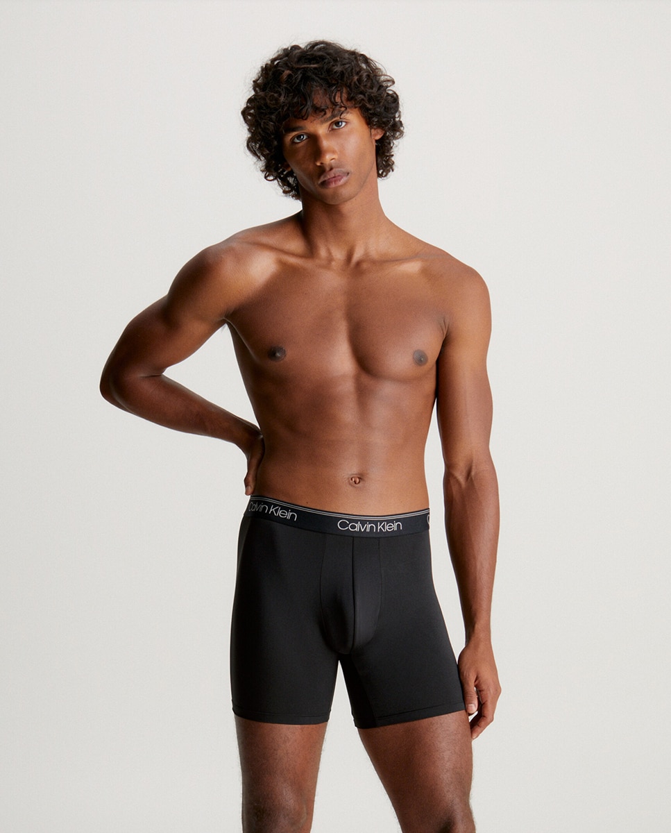 Pack de 3 Boxers Compridos - Micro Stretch Preto-2