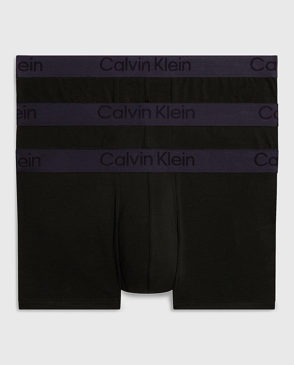 Pack de 3 Boxers de Cintura Baixa - CK Black Preto-6