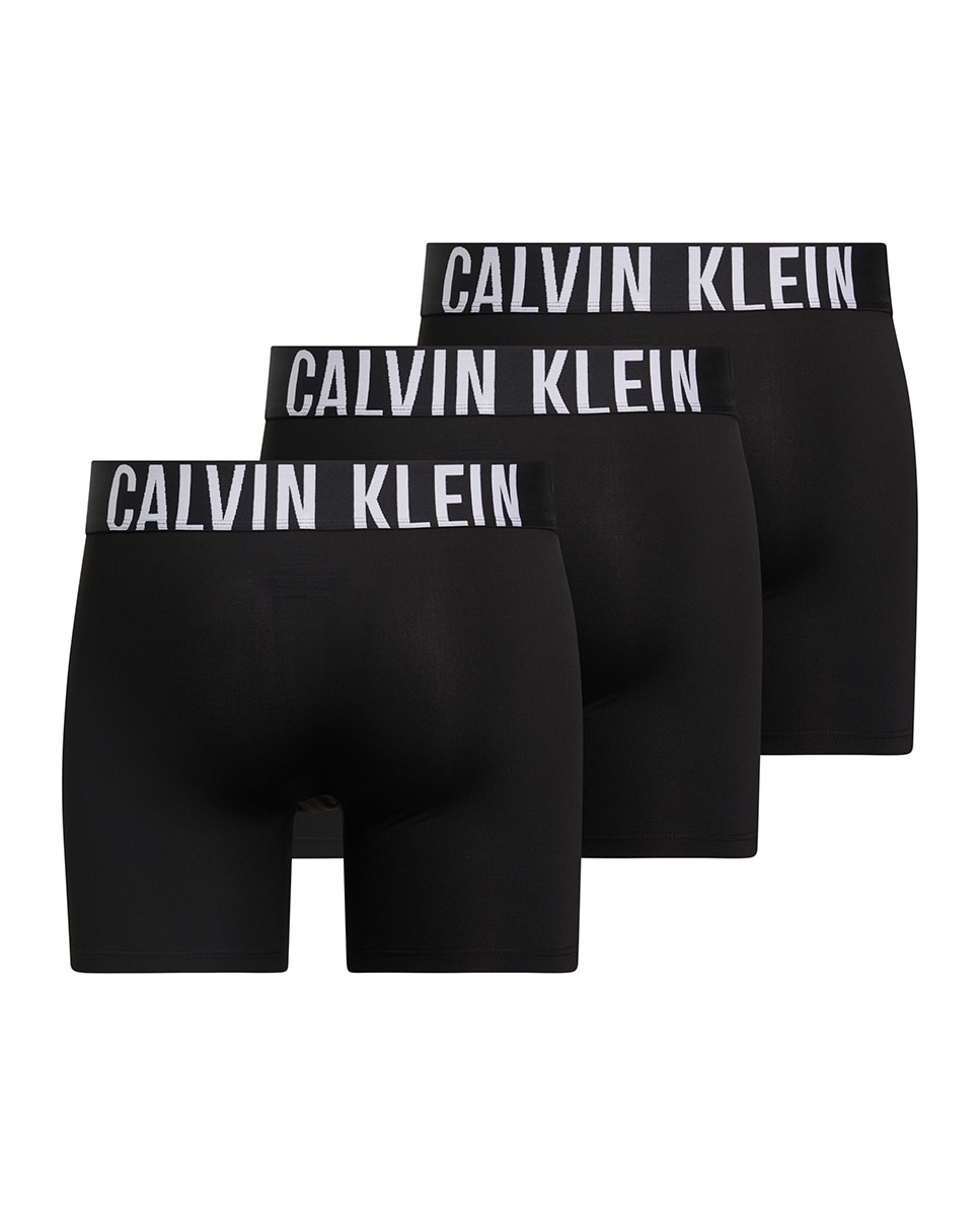 Pack de 3 Bóxer largos - Calvin Klein - Intense Power - Negro Negro-3
