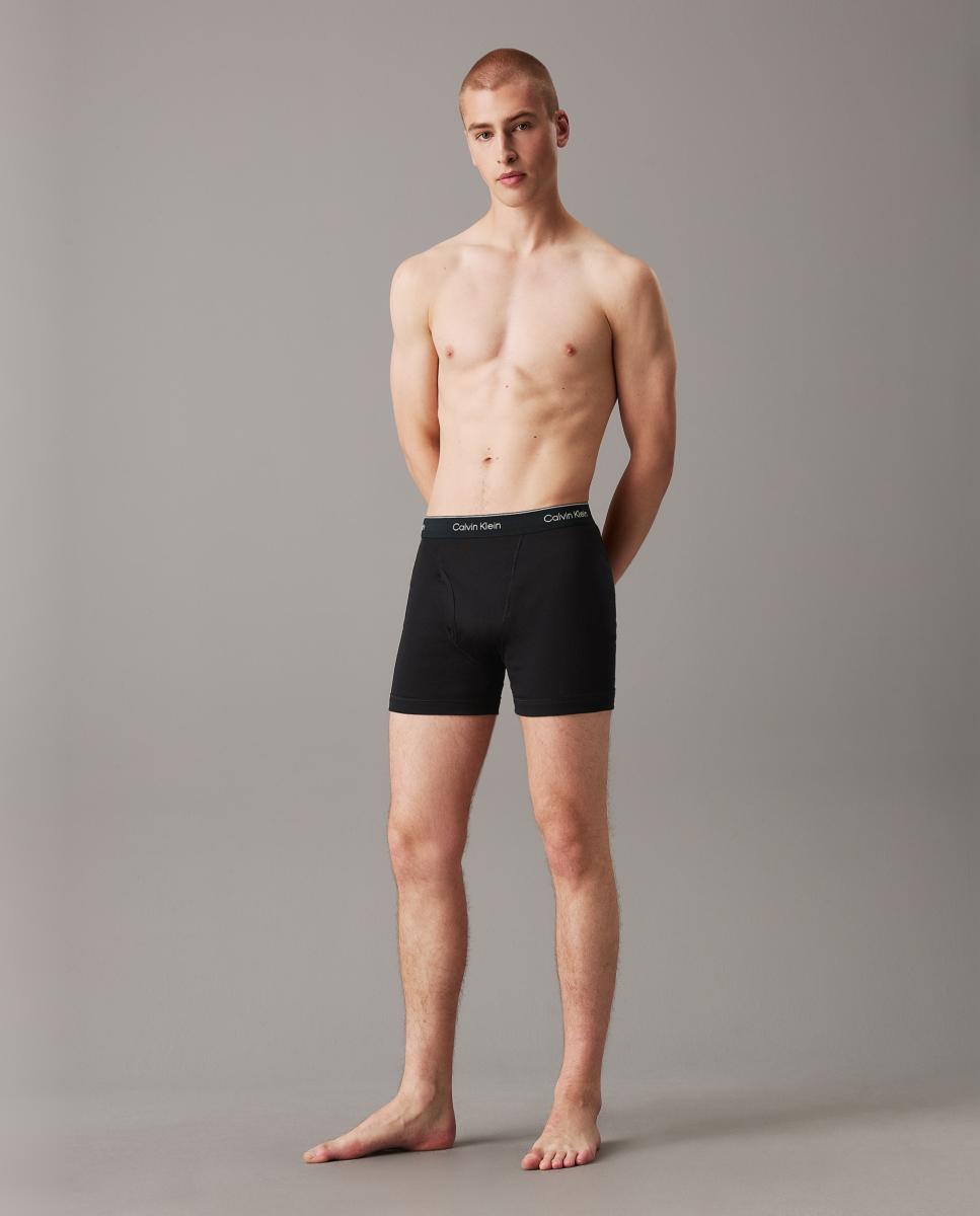 Pack de 3 Boxers Largos - Cotton Classics Preto-4