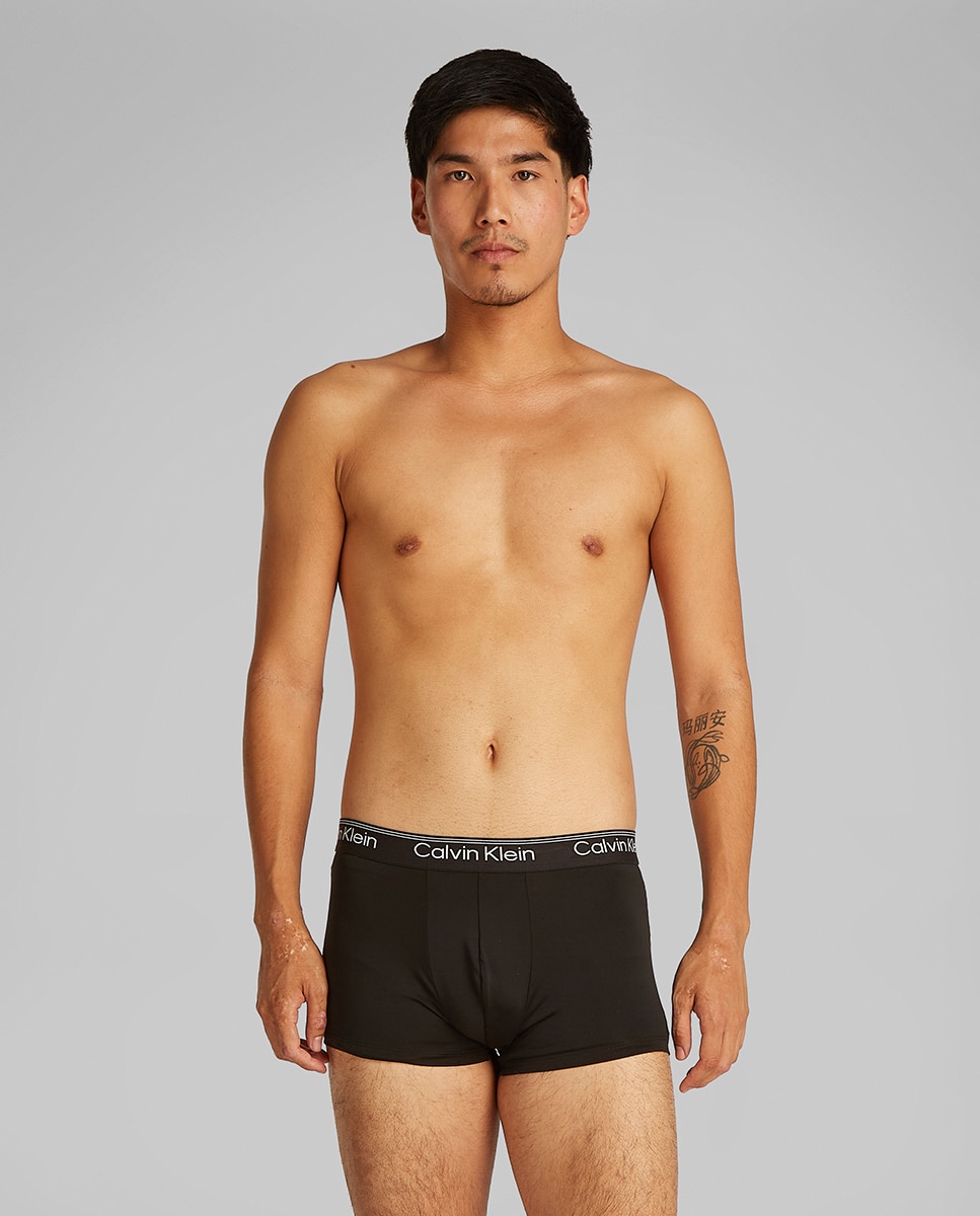 Pack de 3 Boxers Justos de Cintura Baixa Preto-2