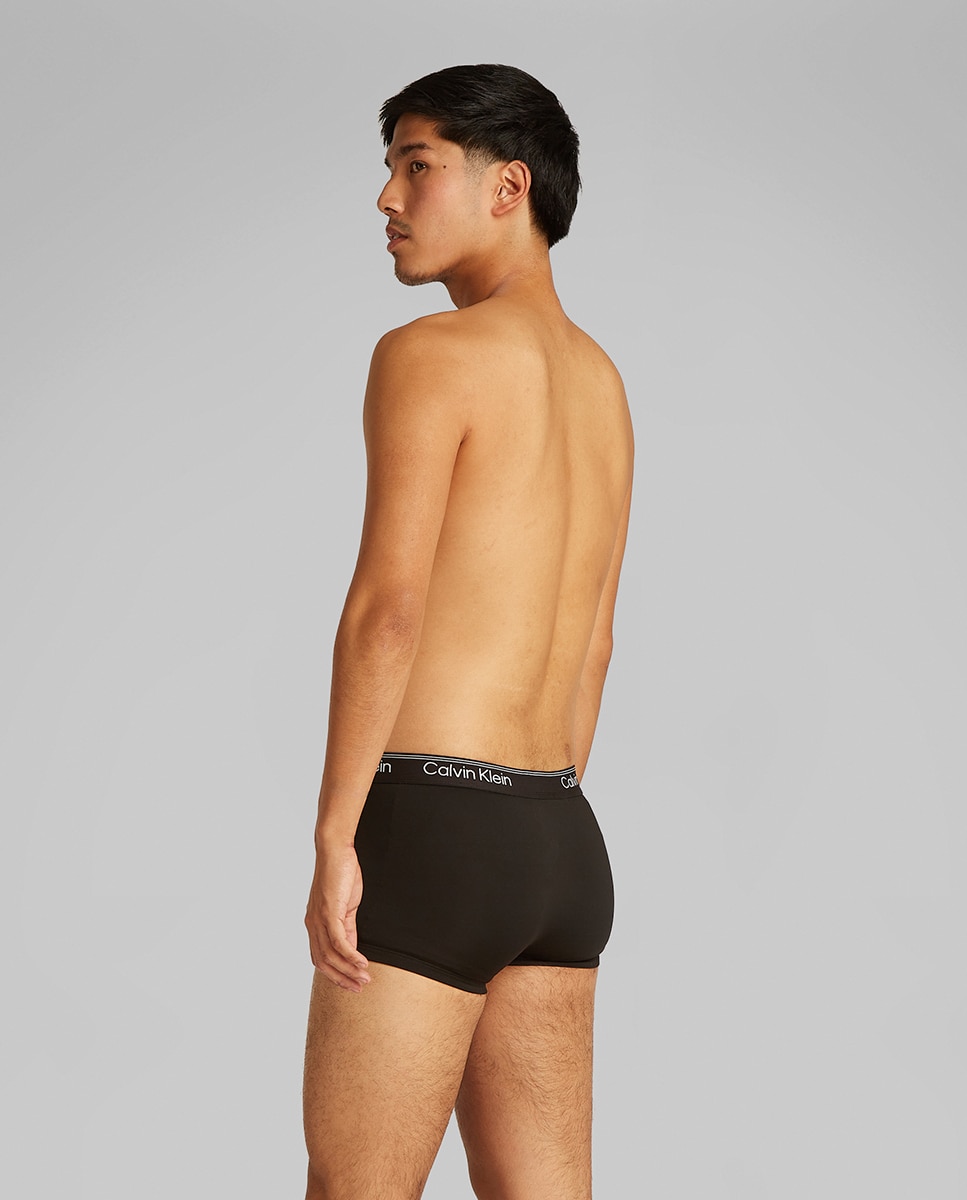 Pack de 3 Boxers Justos de Cintura Baixa Preto-3