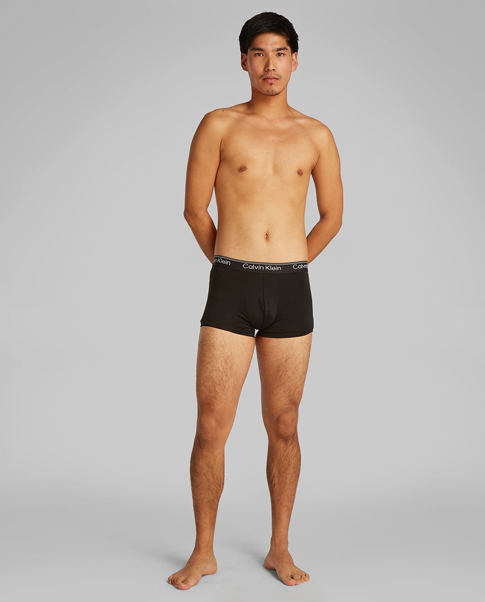Pack de 3 Boxers Justos de Cintura Baixa Preto-5