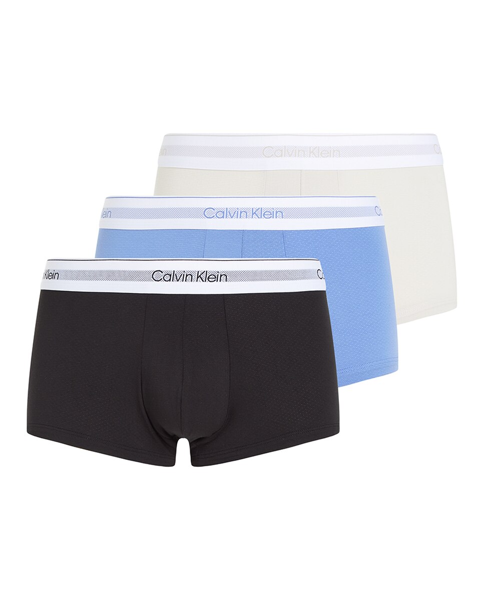 Pack de 3 bóxer ajustados de tiro bajo - Calvin Klein - Multicolor Multicolor-1