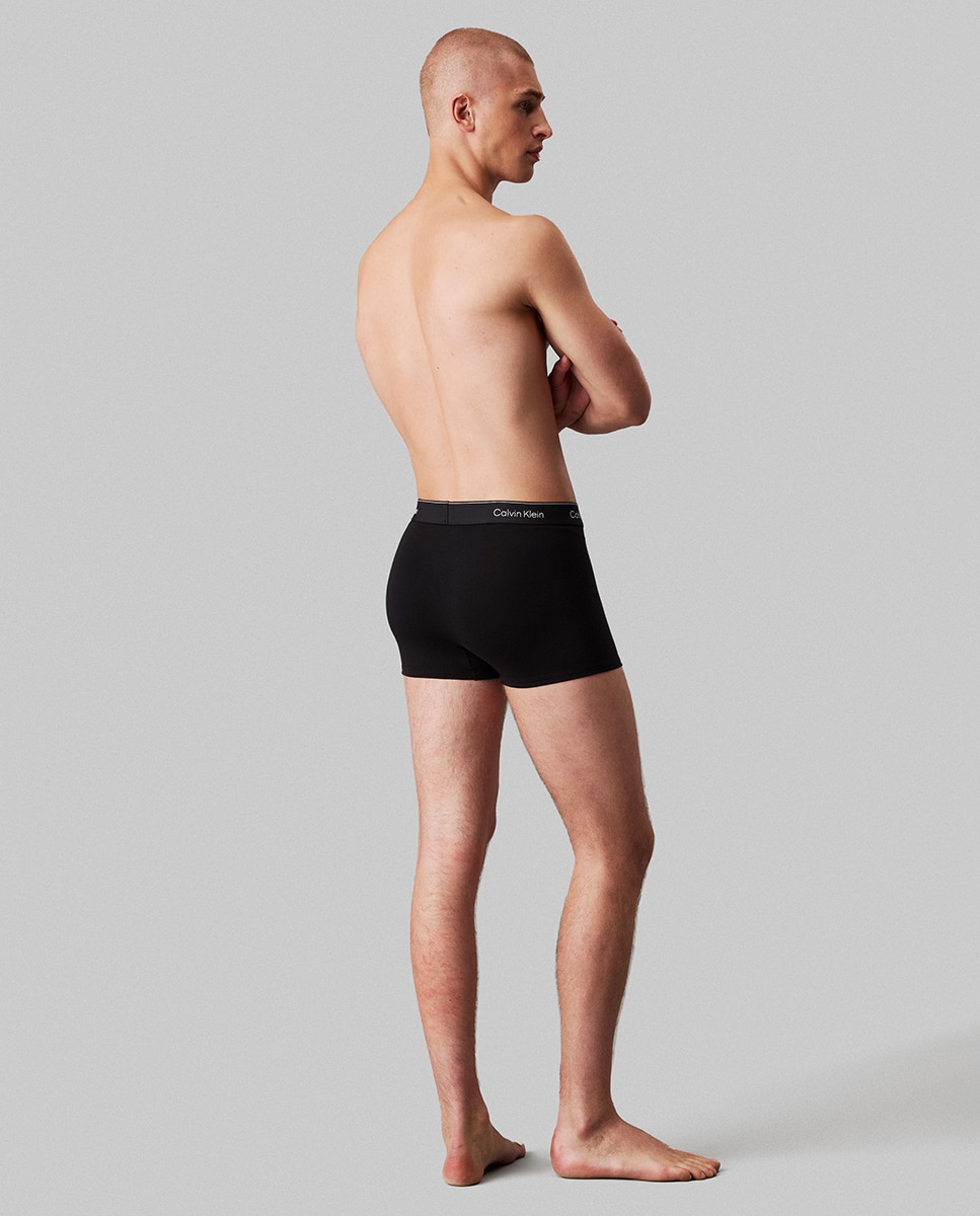 Pack de 3 Boxers Justos Folgados com Pinça - Icon Cotton Stretch Preto-3