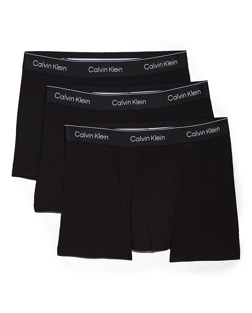 Pack de 3 Boxers Justos Folgados com Pinça - Icon Cotton Stretch Preto-6