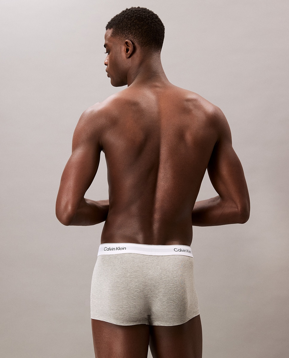 Pack de 3 Boxers Justos de Cintura Baixa - Icon Cotton Stretch Multicolor-7