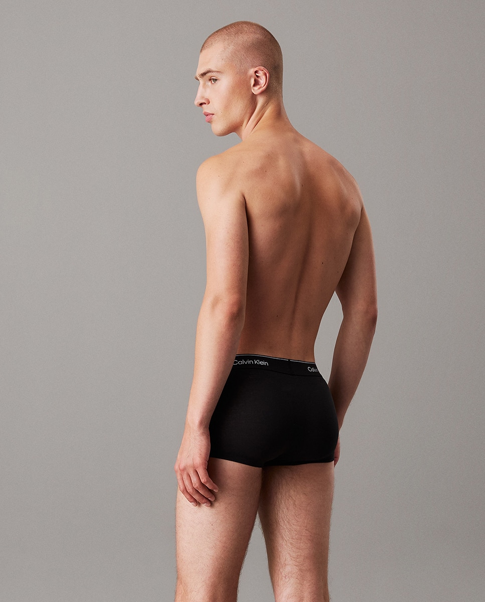 Pack de 3 Boxers Justos de Cintura Baixa - Icon Cotton Stretch Multicolor-2