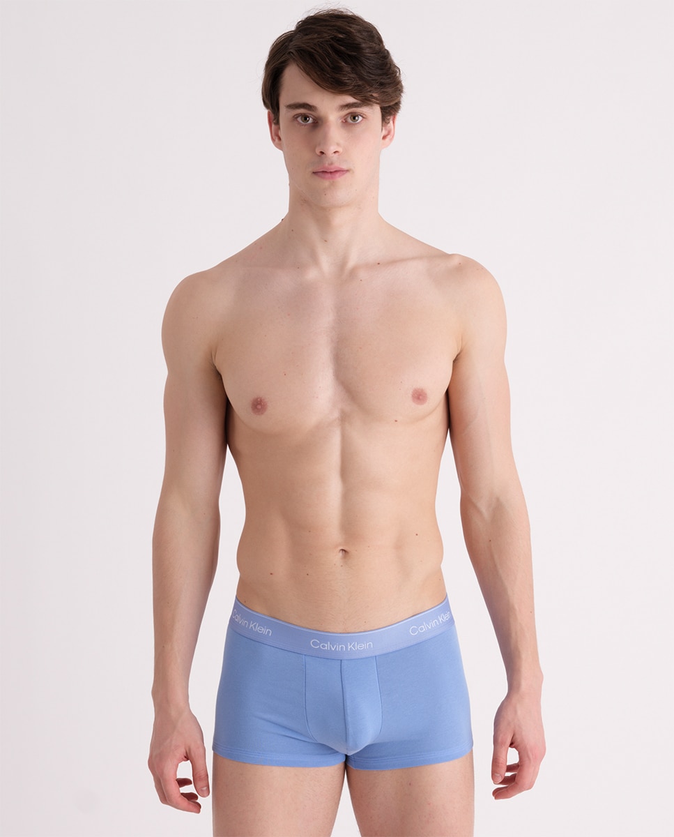 Pack de 3 Boxers Justos de Cintura Baixa - Icon Cotton Stretch Multicolor-11