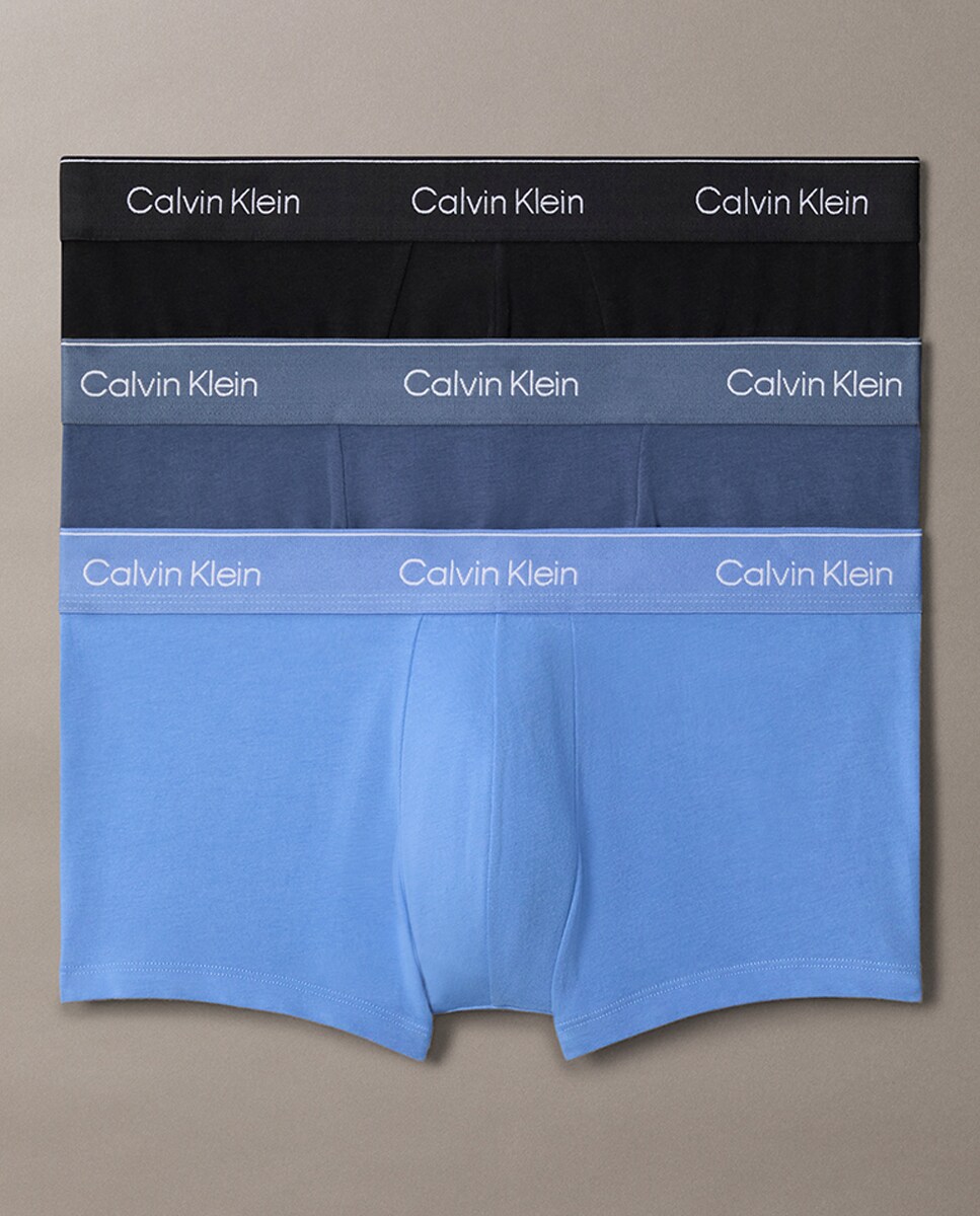 Pack de 3 Boxers Justos de Cintura Baixa - Icon Cotton Stretch Multicolor-12