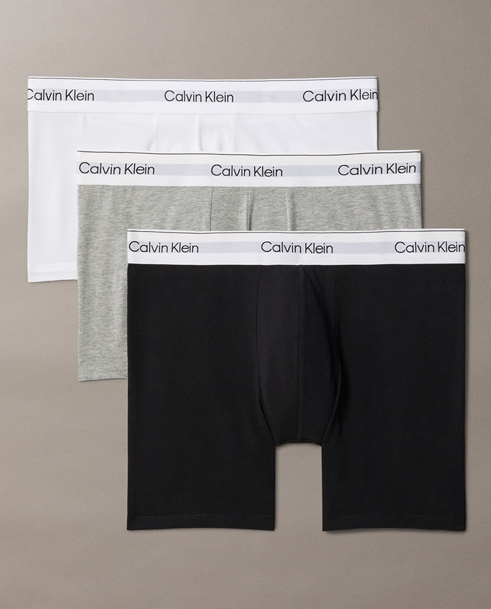 Pack de 3 Boxers Compridos - Icon Cotton Stretch Multicolor-1