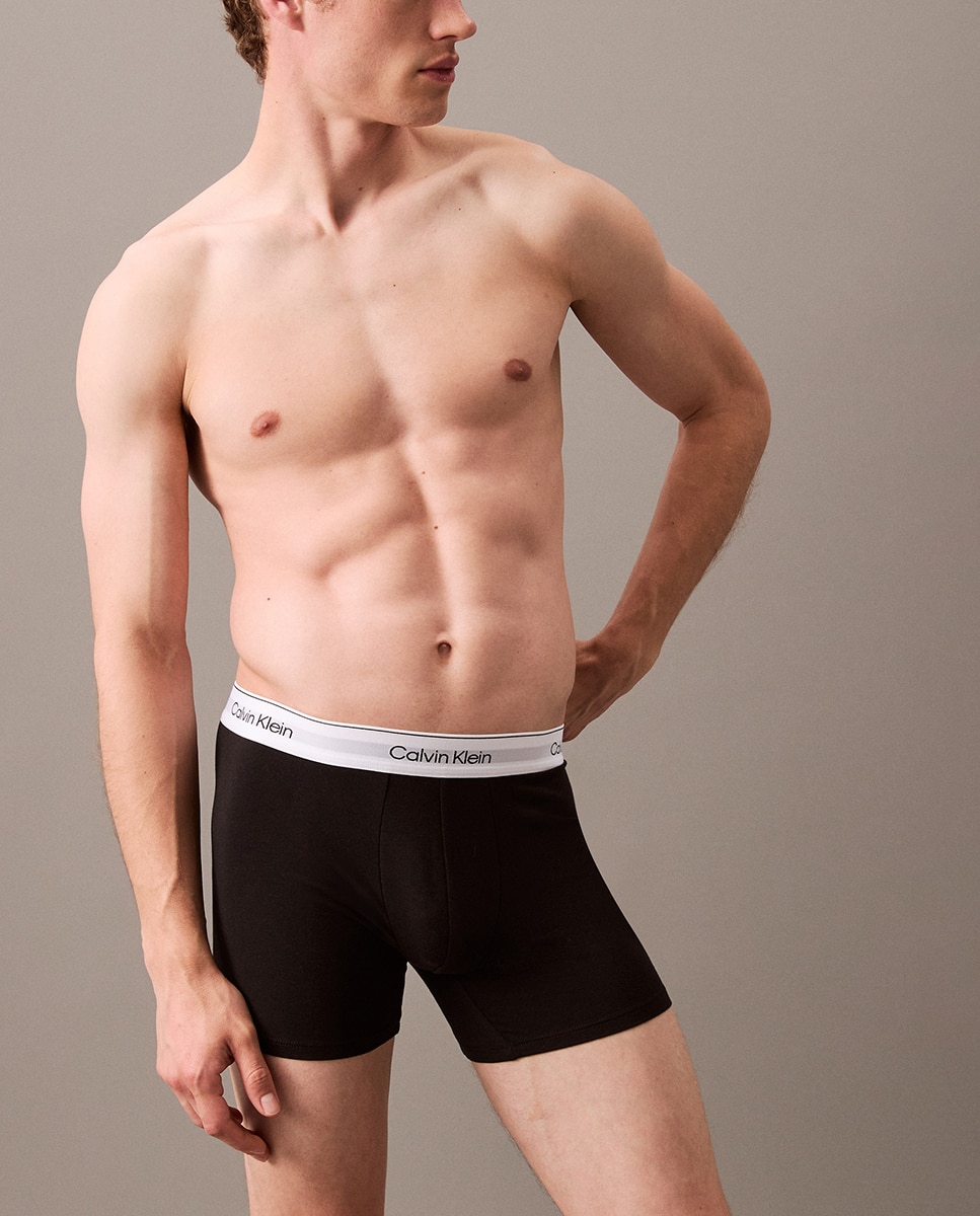 Pack de 3 Boxers Compridos - Icon Cotton Stretch Multicolor-3