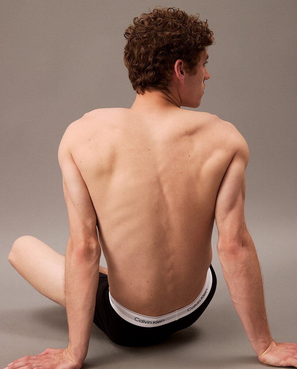 Pack de 3 Boxers Compridos - Icon Cotton Stretch Preto-6