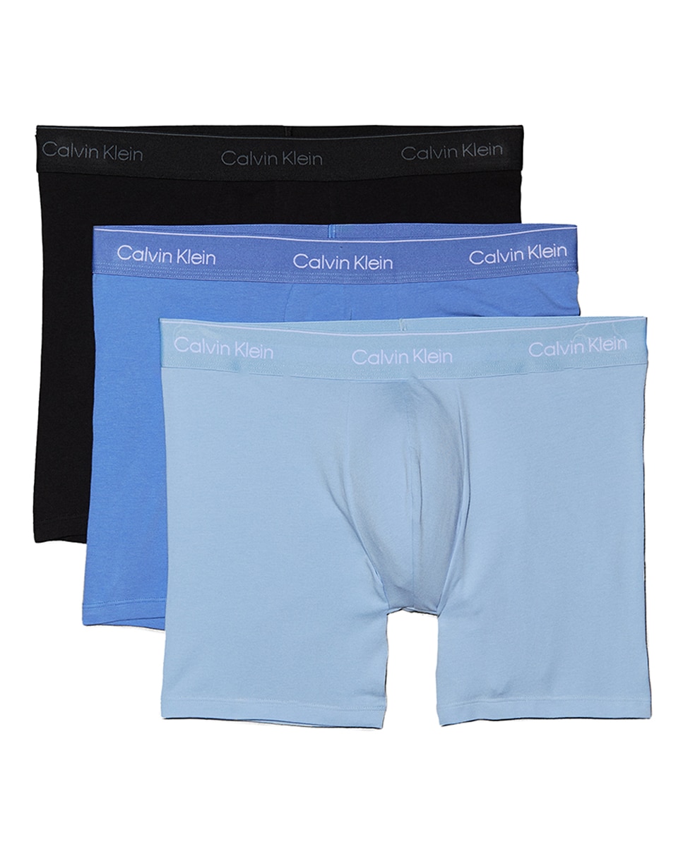 Pack de 3 Boxers Compridos - Icon Cotton Stretch Multicolor-1