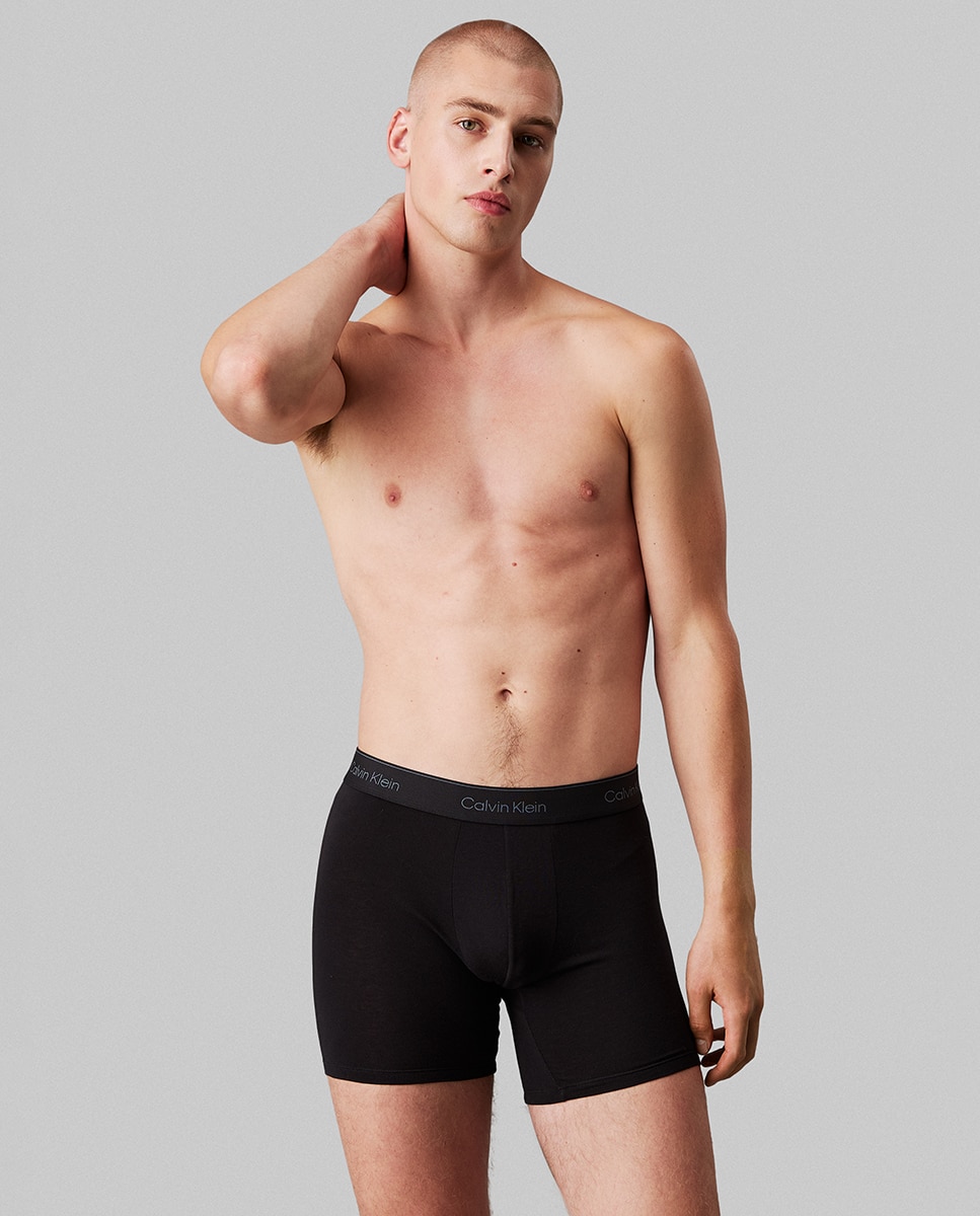 Pack de 3 Boxers Compridos - Icon Cotton Stretch Multicolor-2