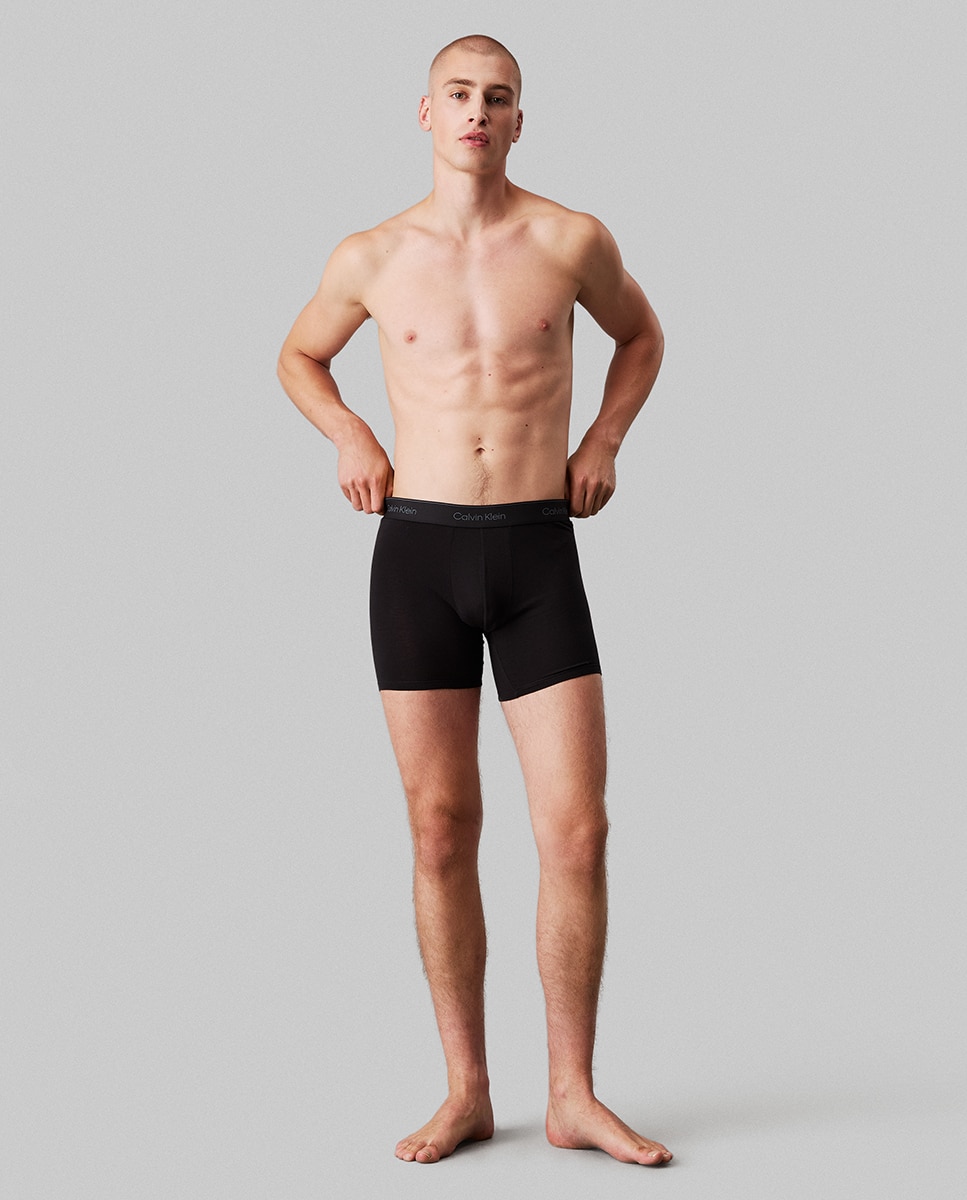 Pack de 3 Boxers Compridos - Icon Cotton Stretch Multicolor-3