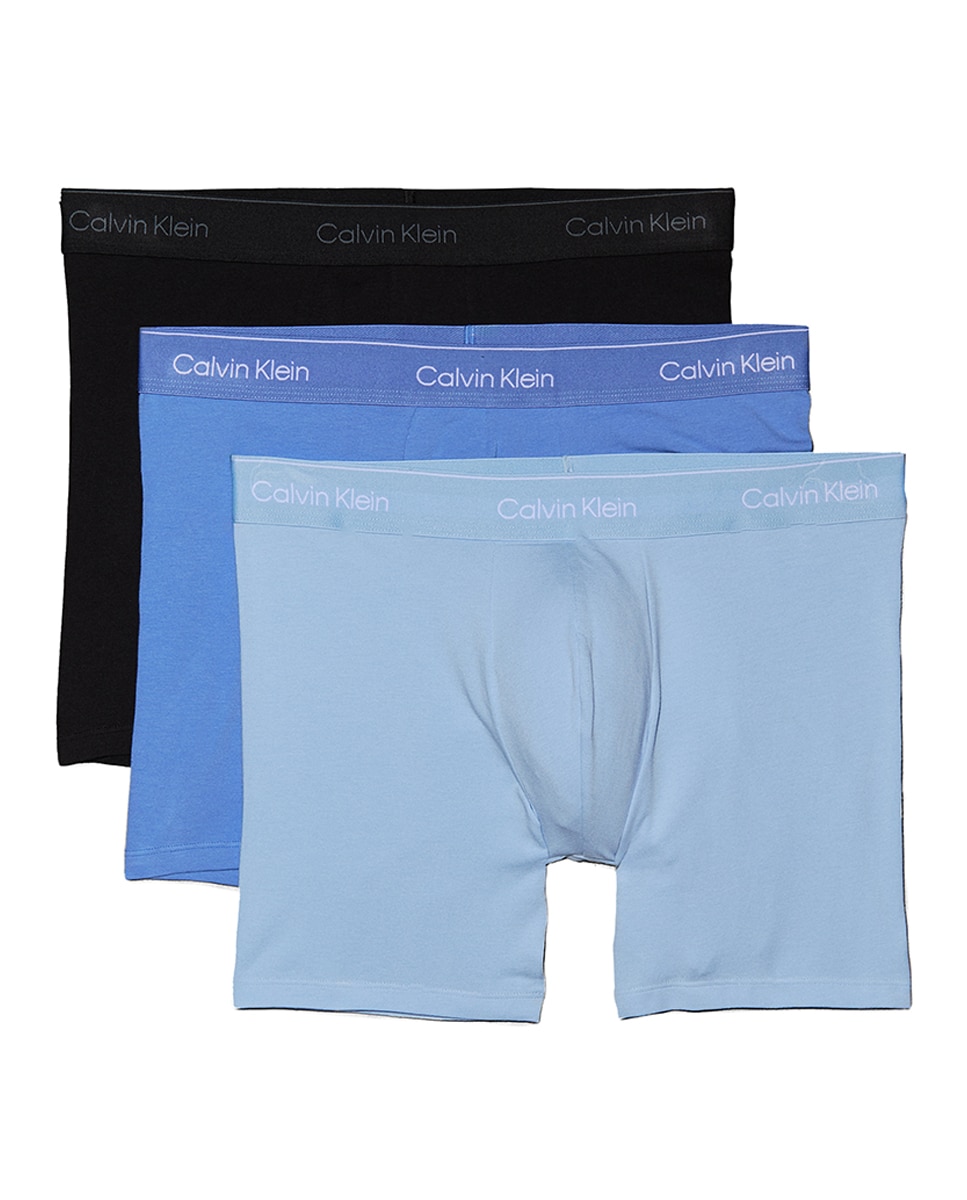 Pack de 3 Boxers Compridos - Icon Cotton Stretch Multicolor-7