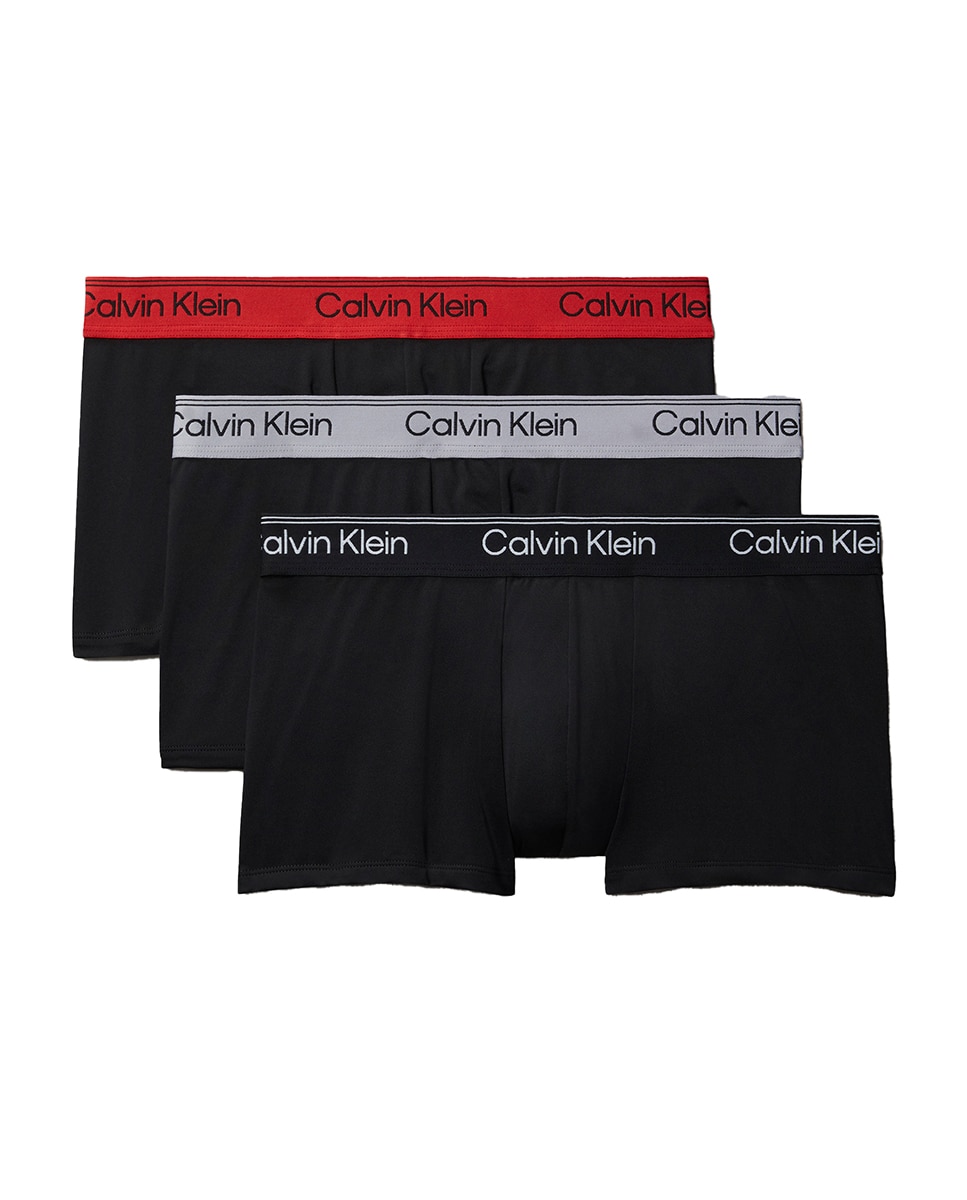 Pack de 3 boxers cortos - Calvin Klein - Negro Negro-1