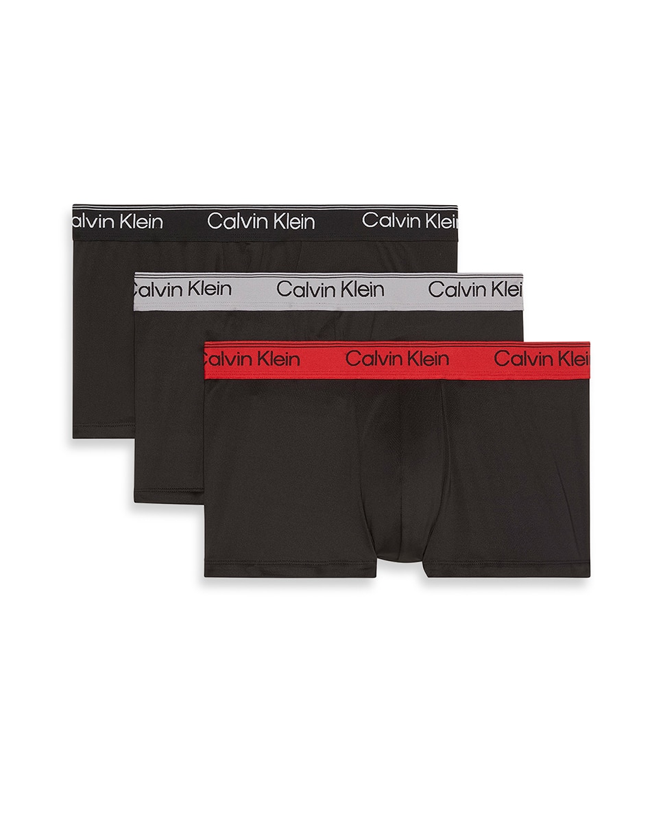 Pack de 3 boxers cortos - Calvin Klein - Negro Negro-7