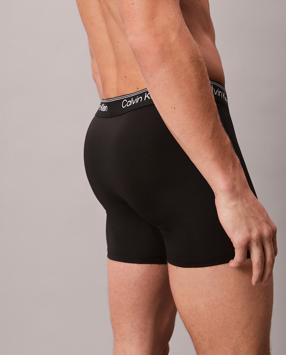Pack de 3 Boxers Compridos Preto-4