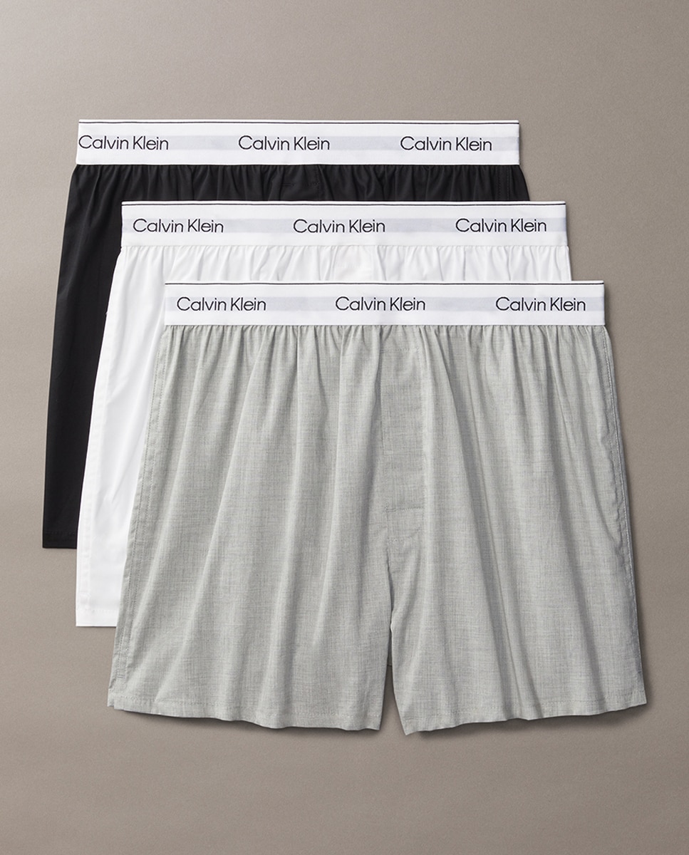 Pack de 3 Boxers Largos Slim - Icon Cotton Stretch Multicolor-1