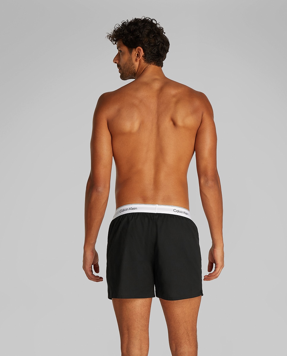 Pack de 3 Boxers Largos Slim - Icon Cotton Stretch Preto-3