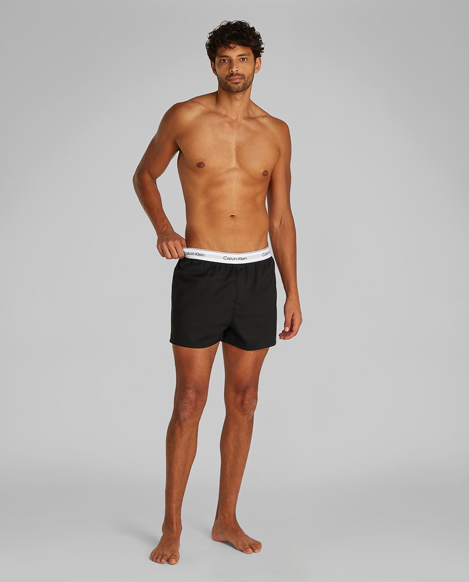Pack de 3 Boxers Largos Slim - Icon Cotton Stretch Preto-5
