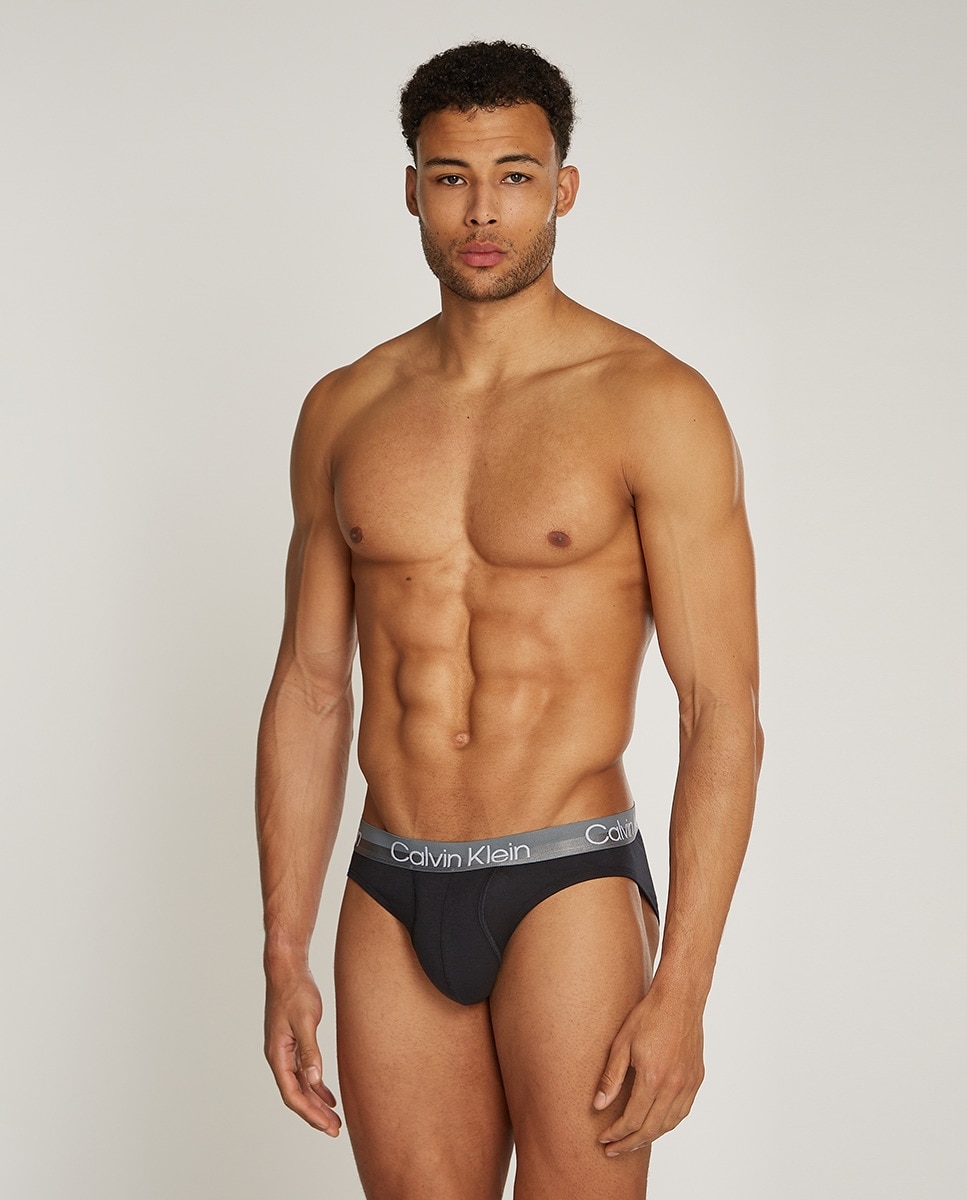 Pack de 3 slips - Calvin Klein - Modern Structure - Negro Negro-5
