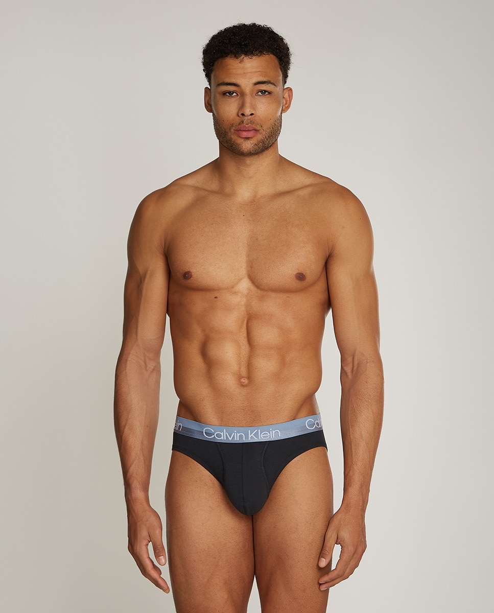 Pack de 3 slips - Calvin Klein - Modern Structure - Negro Negro-6