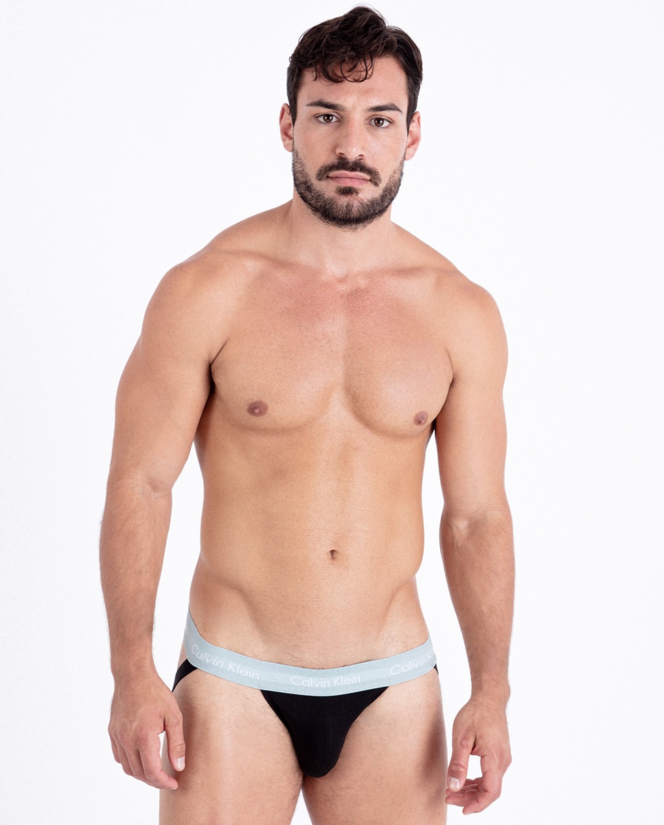 Pack de 3 Suspensórios - Cotton Stretch Preto-3