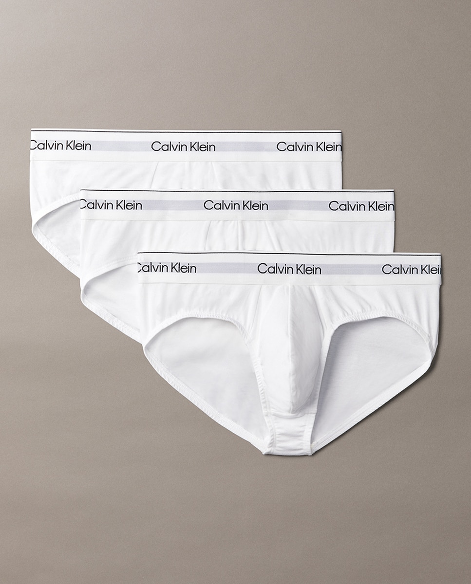 Pack de 3 Slips - Icon Cotton Stretch Branco-7