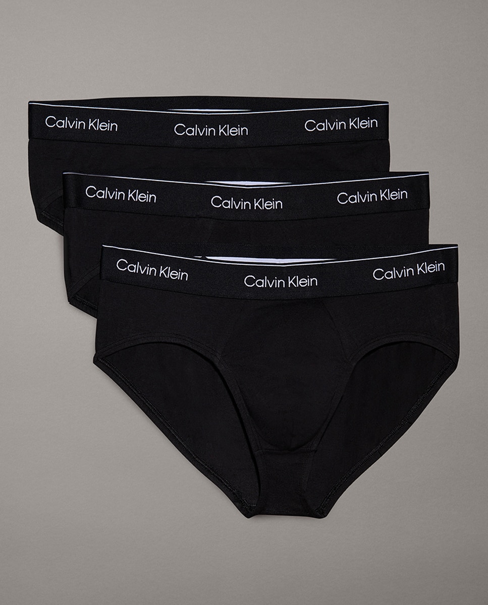 Pack de 3 Slips - Icon Cotton Stretch Preto-1