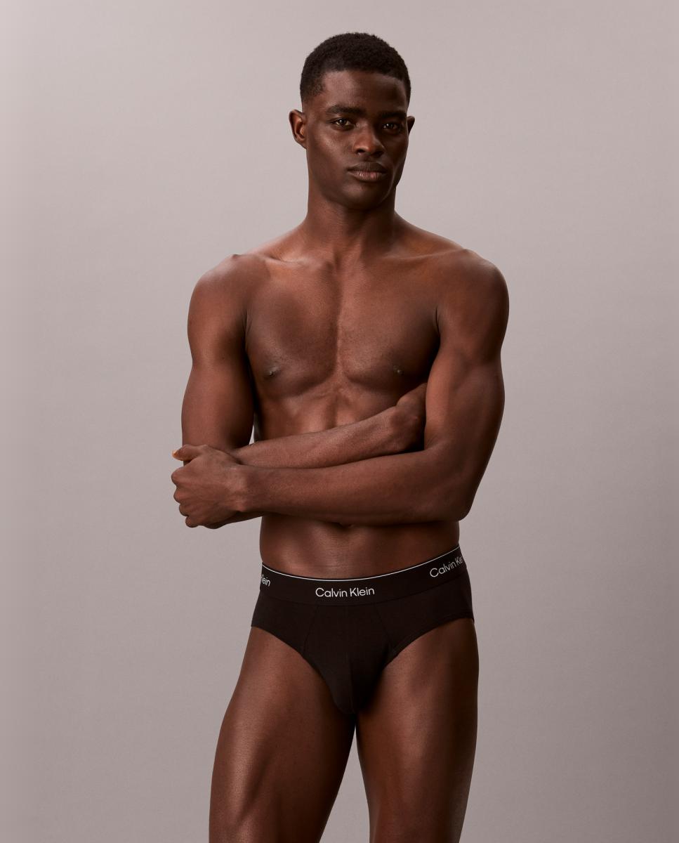 Pack de 3 Slips - Icon Cotton Stretch Preto-2