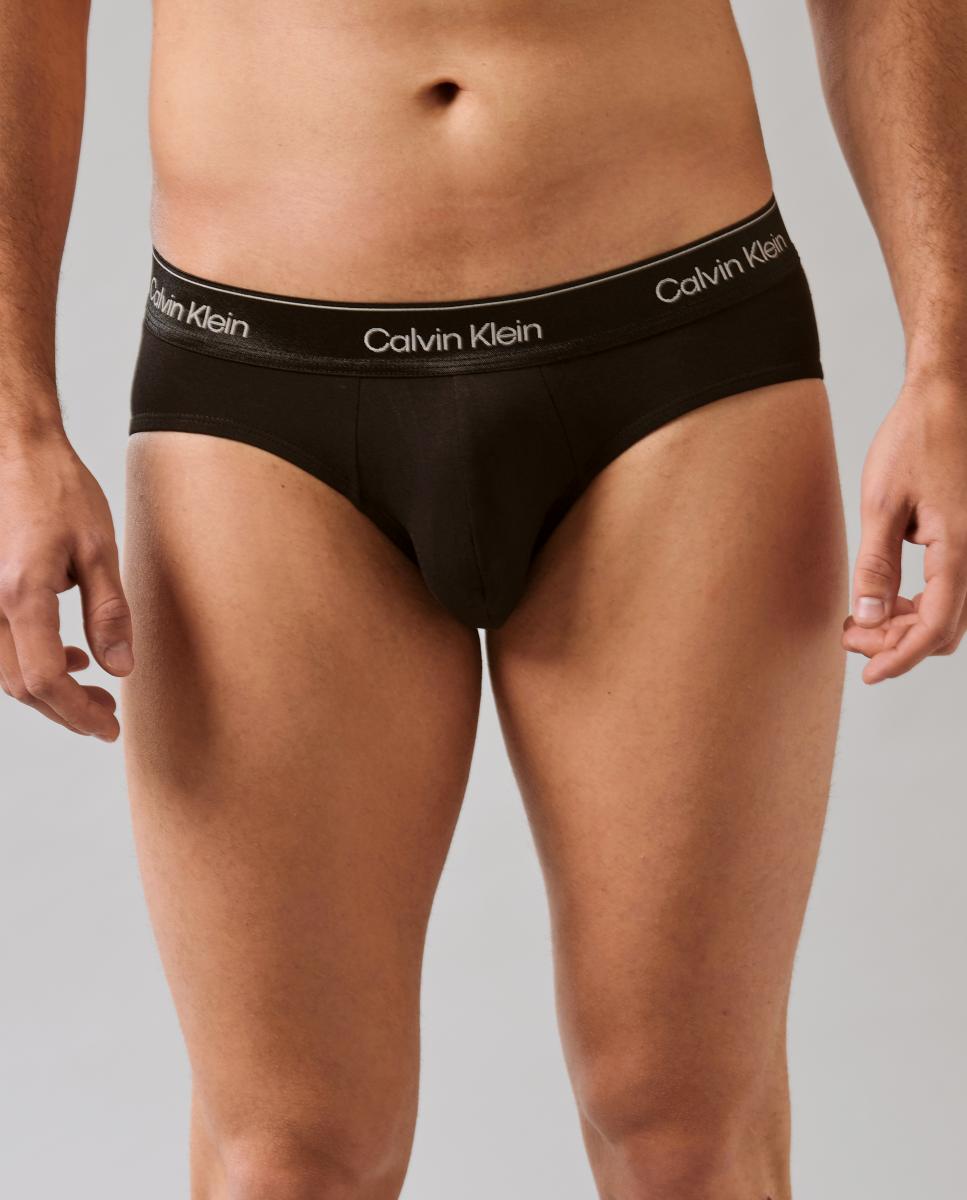 Pack de 3 Slips - Icon Cotton Stretch Preto-3